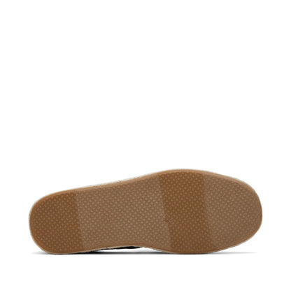 Alonso Navy Heritage Canvas Rope Loafer Bottom Sole View
