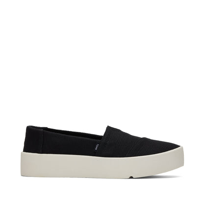 Verona Black Slip On Sneaker Side View