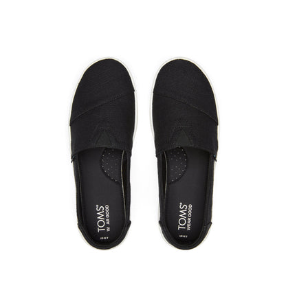 Verona Black Slip On Sneaker Top View