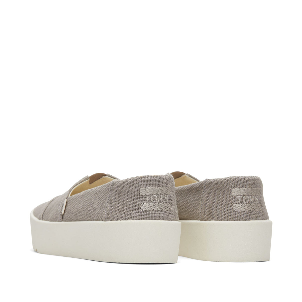 Verona Grey Slip On Sneaker Back View