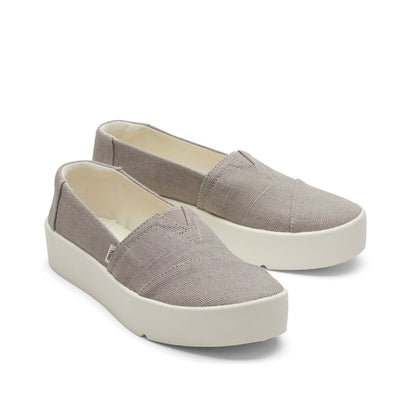 Verona Grey Slip On Sneaker Front View