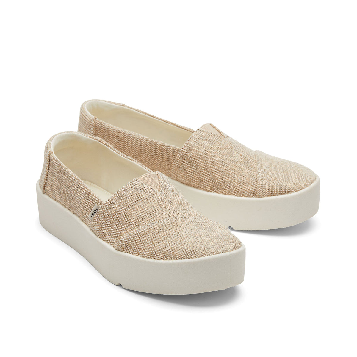 Verona Natural Slip On Sneaker Front View