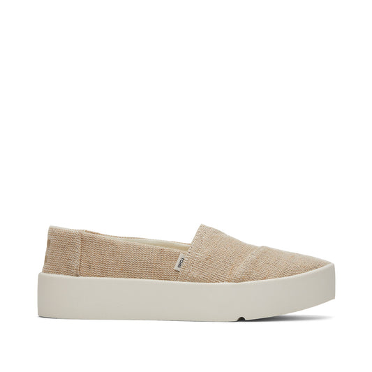 Verona Natural Slip On Sneaker Side View