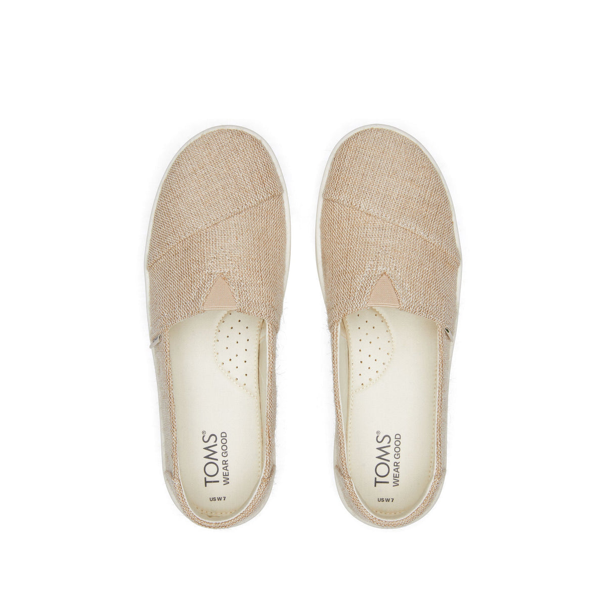 Verona Natural Slip On Sneaker Top View