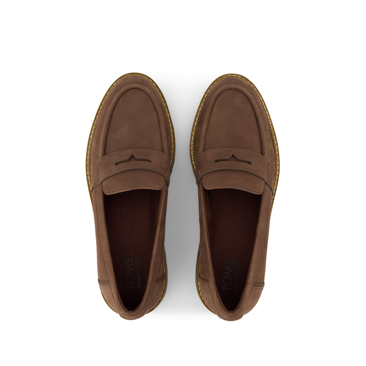 Cara Dark Brown Leather Loafer Top View