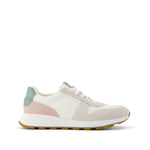 TRVL LITE Retro Runner Natural Vintage Twill Sneaker Side View