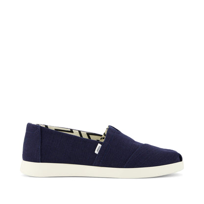 Alpargata Plus Navy Heritage Canvas Side View