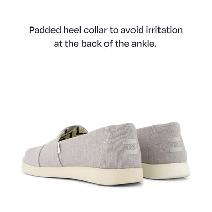 alpargata plus - padded hee collar to avoid irritation at the back of the ankle
