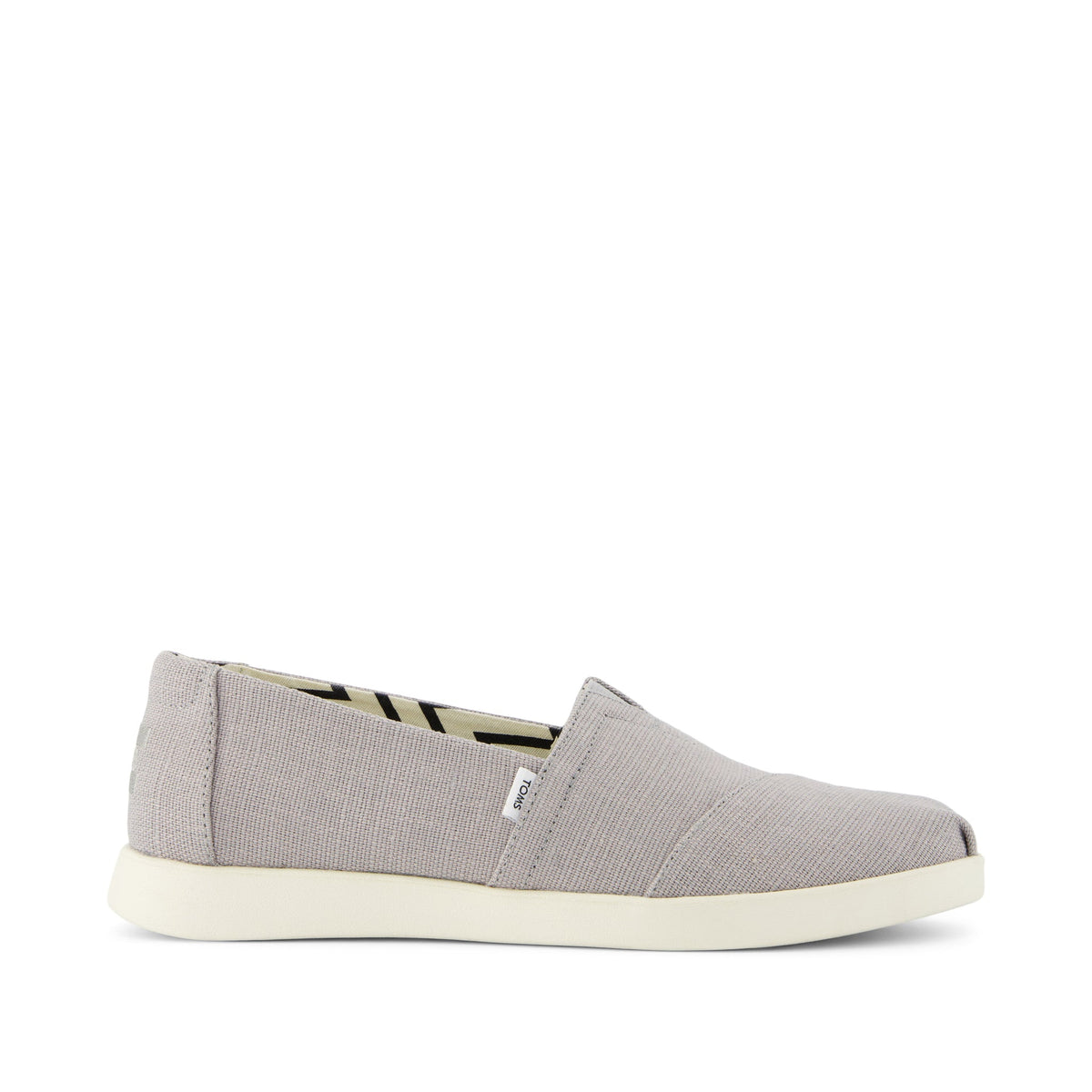 Alpargata Plus Drizzle Grey Heritage Canvas Side View