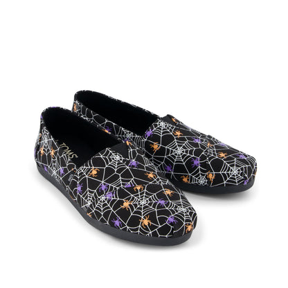 Alpargata Cloudbound - Black Glow In The Dark Spiders Front View