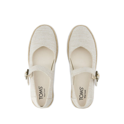 Carolina Mary Jane Espadrille - Natural Yarn Dye Top View