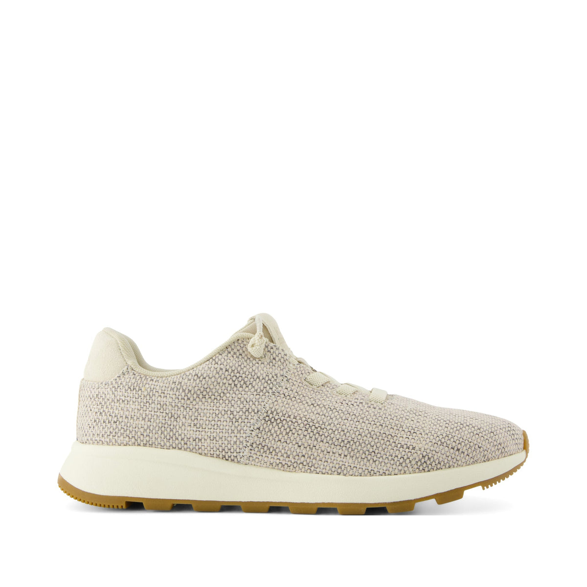 TRVL LITE Cabrillo Sneaker - Water Repellent Fog Textured Melange and Suede Side View
