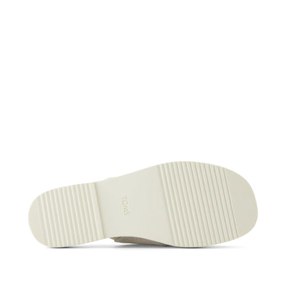 Mae Crossover Slide Sandal - Natural Yarn Dye Bottom Sole View