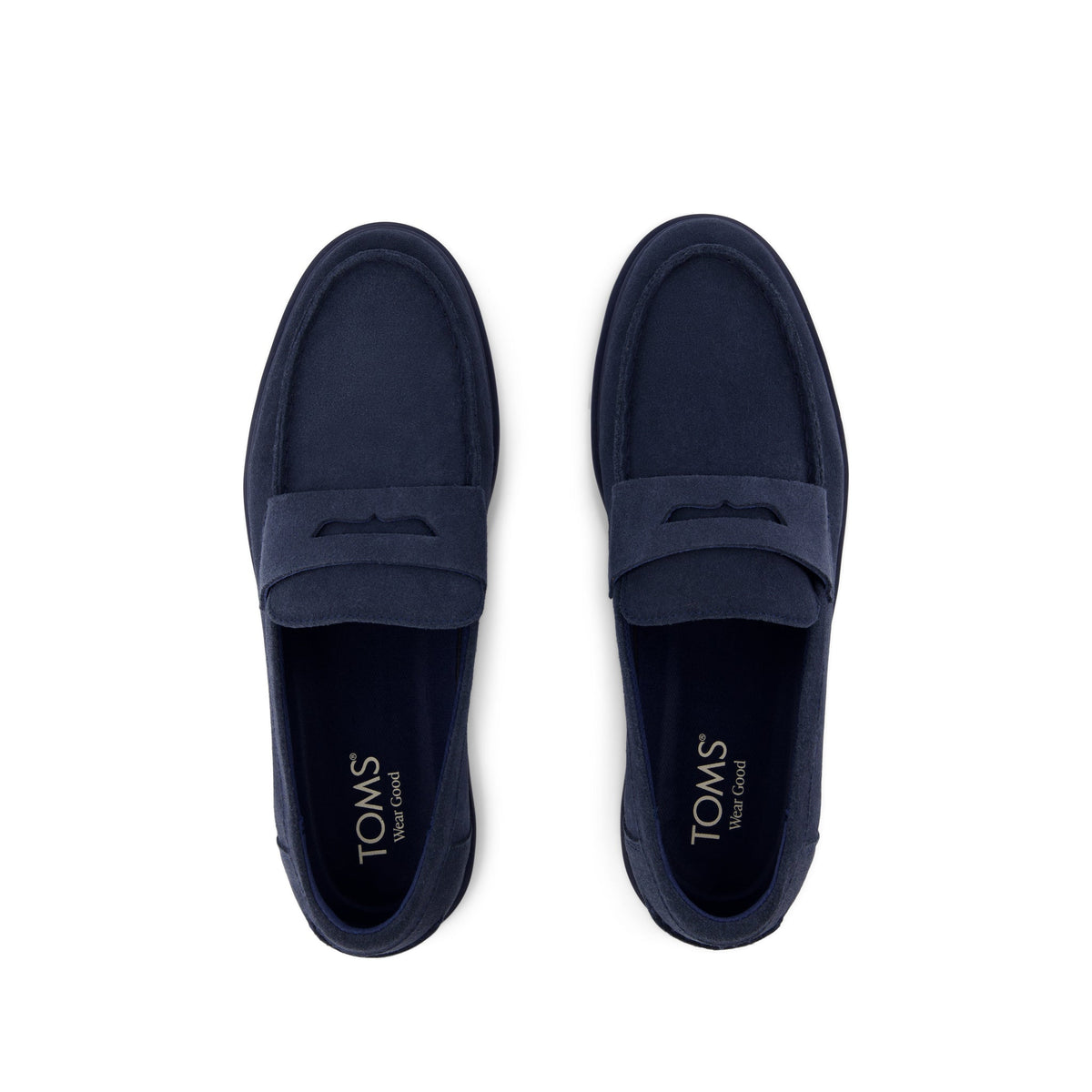 Navi TRVL LITE Havana Loafer - Navy Suede Top View