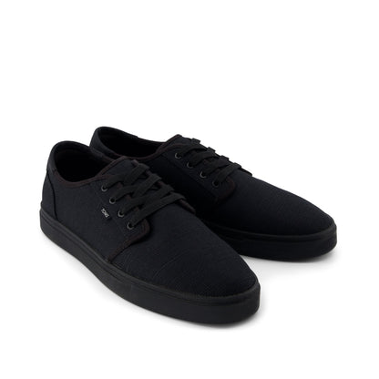 Carlo 2.0 Lace-Up Sneaker - Black and Black Legacy Canvas Front View