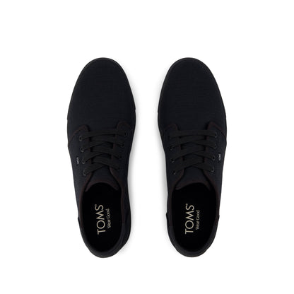 Carlo 2.0 Lace-Up Sneaker - Black and Black Legacy Canvas Top View