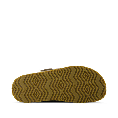 Danilo Slide Sandal - Dune Perforated Suede Bottom Sole View
