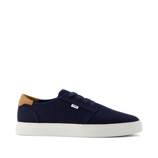 Carlo 2.0 Lace-Up Sneaker - Navy Legacy Canvas Side View