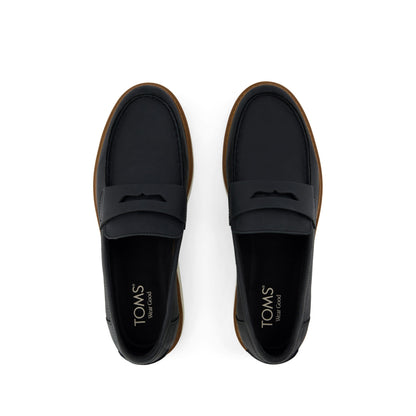Navi TRVL LITE Havana Loafer - Black Leather Top View