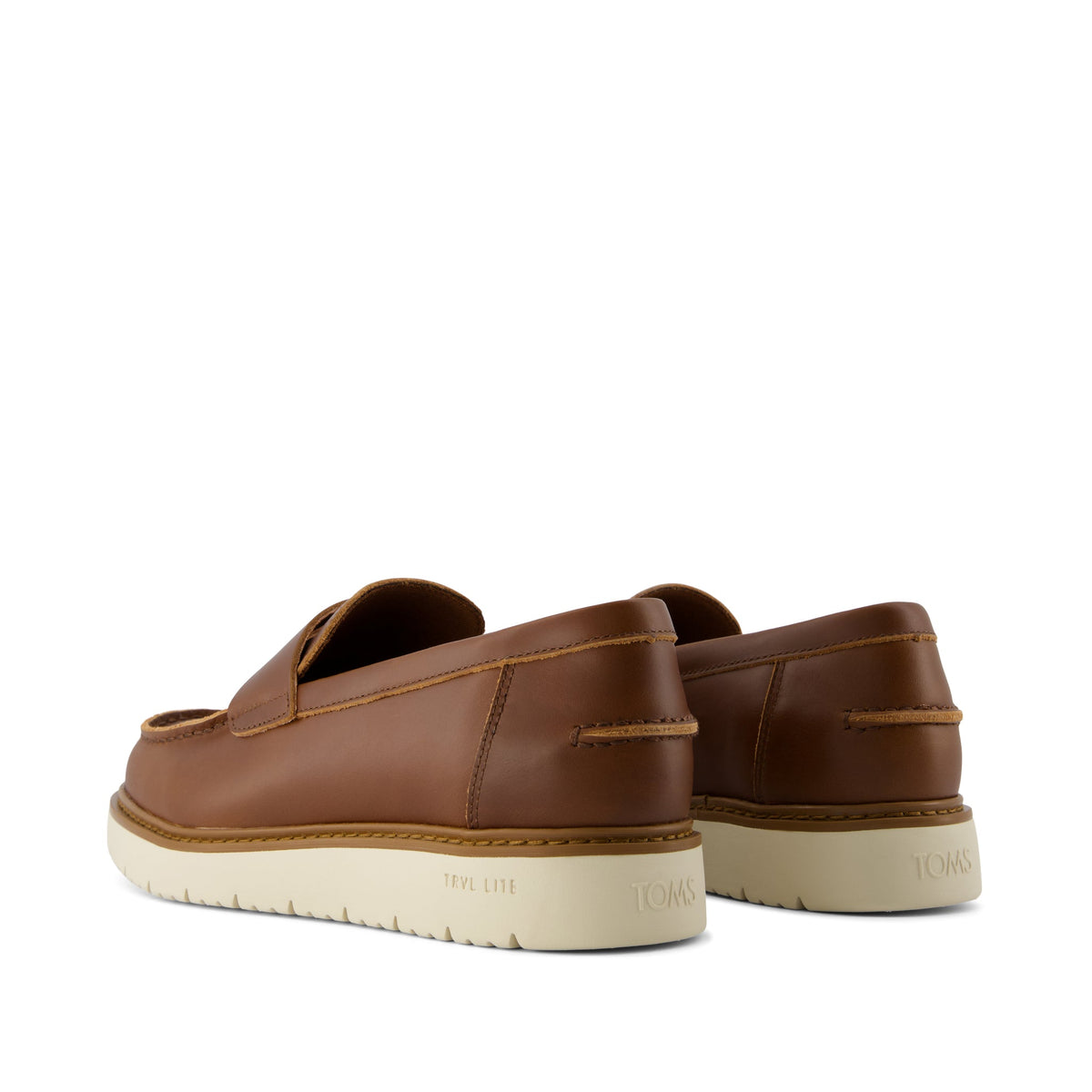 Navi TRVL LITE Havana Loafer - Walnut Leather Back View