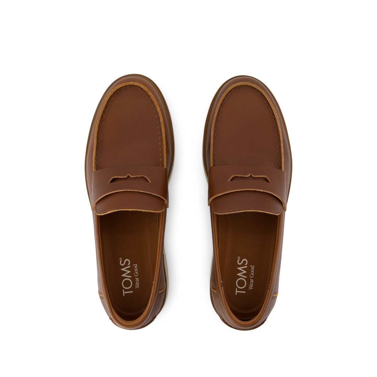 Navi TRVL LITE Havana Loafer - Walnut Leather Top View