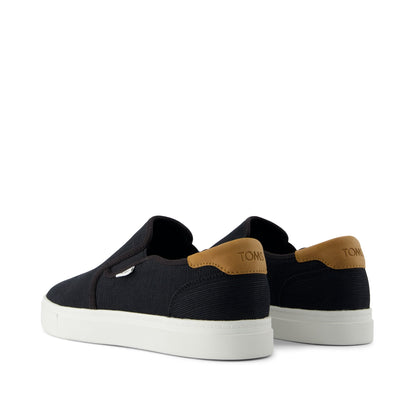 Baja 2.0 Slip On Sneaker - Black Legacy Canvas Back View