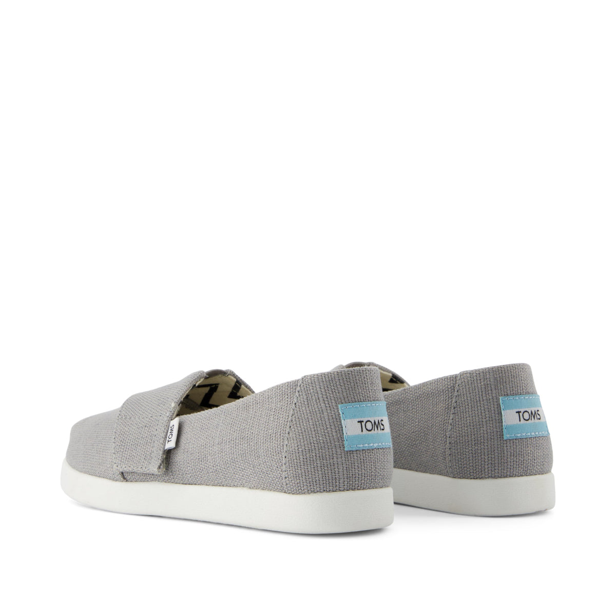 Alpargata Classic Kids Shoe - Drizzle Grey Heritage Canvas Back View