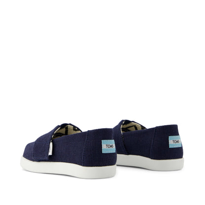 Alpargata Classic Toddler Shoe - Navy Heritage Canvas Back View