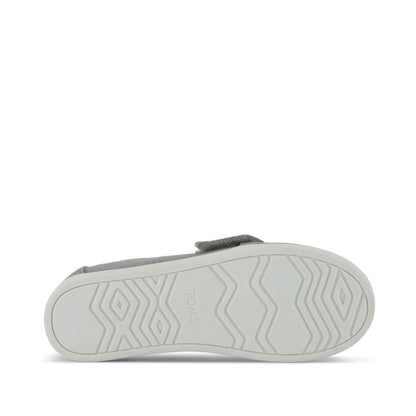 Alpargata Classic Toddler Shoe - Drizzle Grey Heritage Canvas Bottom Sole View