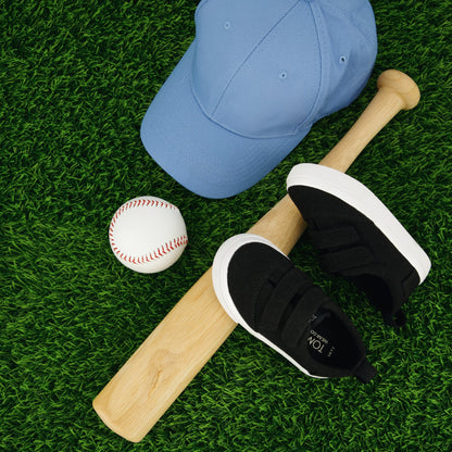 Toddler Cruz Double Strap Black Baseball Laydown