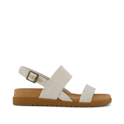 Marin Strap Sandal - Natural Yarn Dye Side View