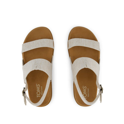Marin Strap Sandal - Natural Yarn Dye Top View
