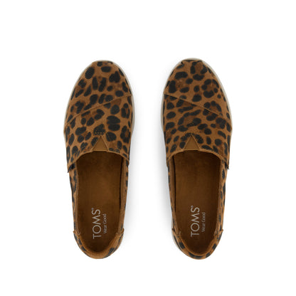 Alpargata Plus - Brown Sugar Leopard Print Suede Top View
