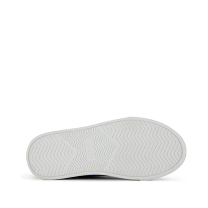 Cruz Mid Kids Slip On Shoe - Toffee Microsuede Bottom Sole View