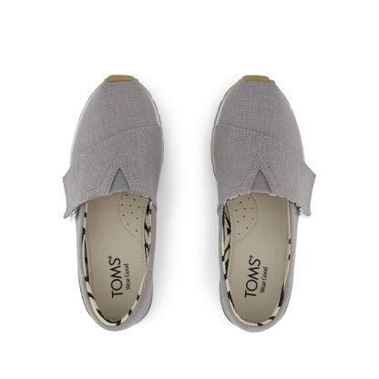 Resident Plus Kids Sneaker - Drizzle Grey Heritage Canvas Top View