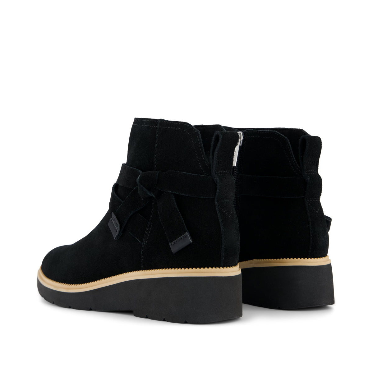 Marlow Boot - Water Repellent Black Suede Back View