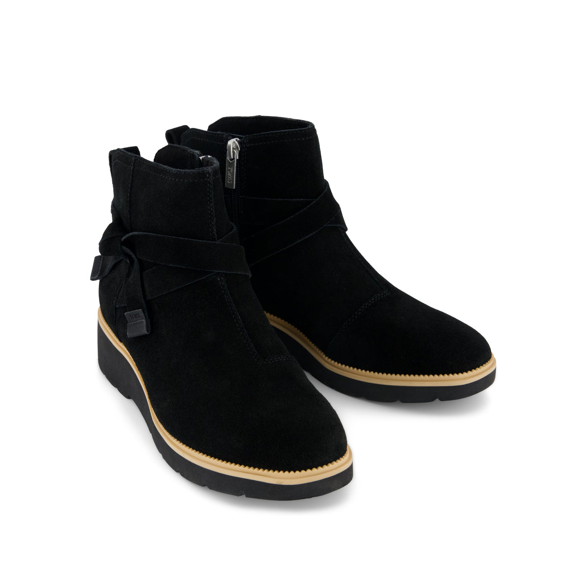 Marlow Boot - Water Repellent Black Suede Front View