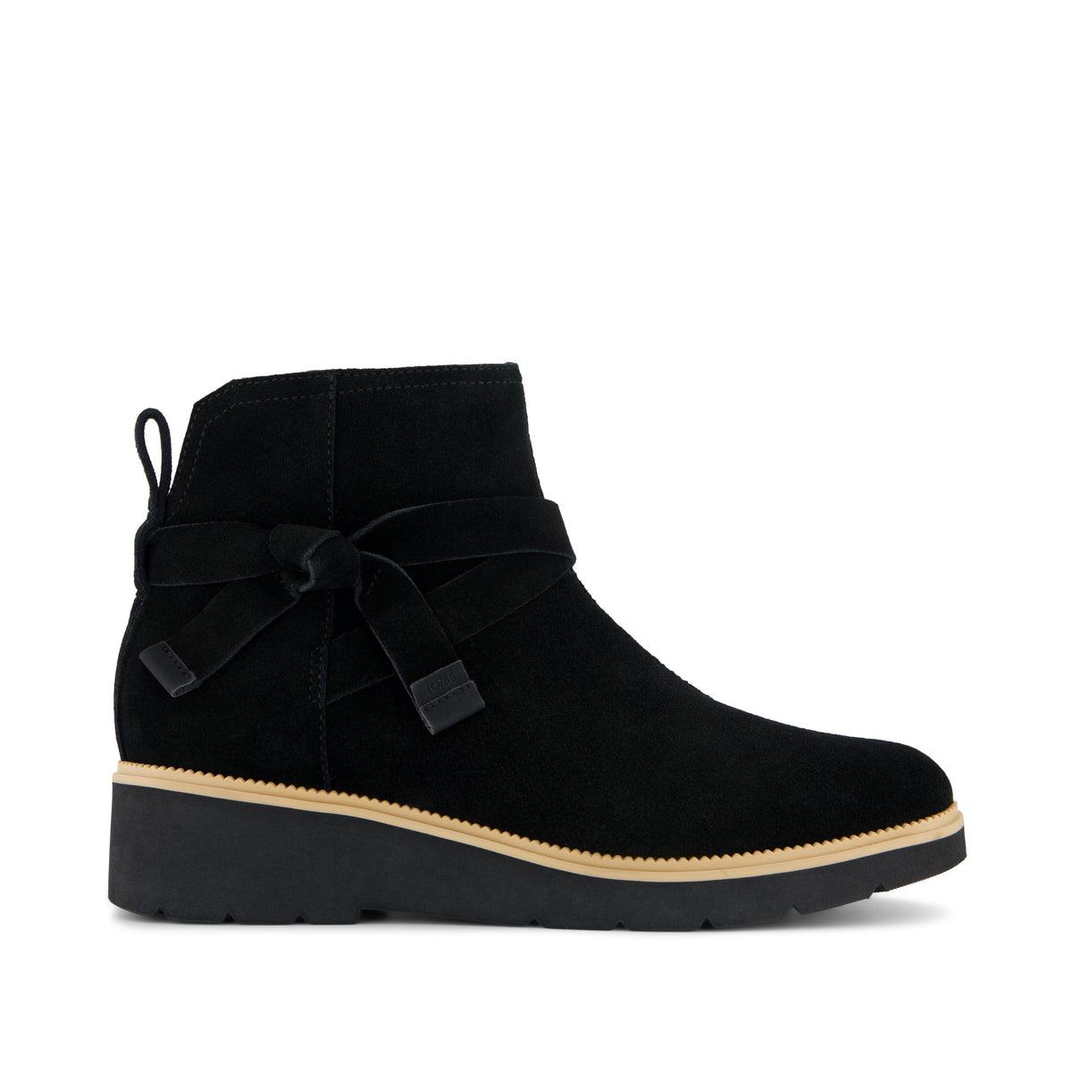 Marlow Boot - Water Repellent Black Suede Side View