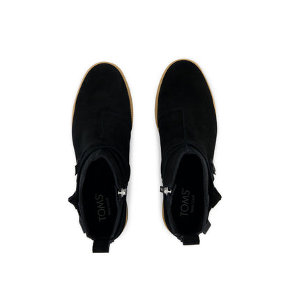 Marlow Boot - Water Repellent Black Suede Top View