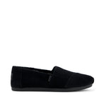 Alpargata Classic - Black Velvet Faux Fur Side View