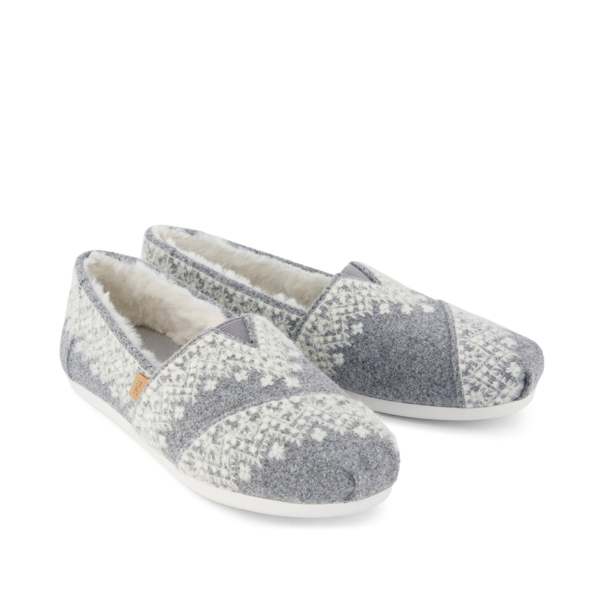 Alpargata Classic - Fuzzy Fair Isle Front View