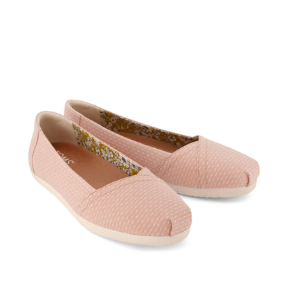 Alpargata Ballet Flat - Bloom Chambray Dot Front View