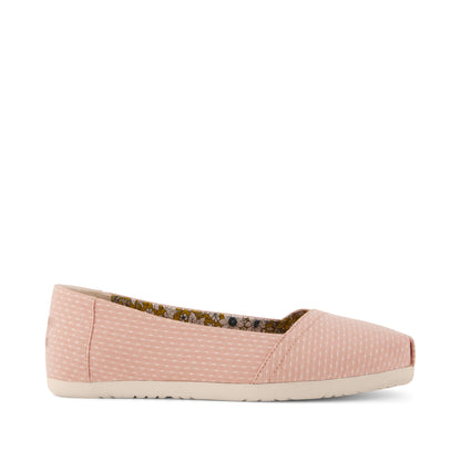 Alpargata Ballet Flat - Bloom Chambray Dot Side View