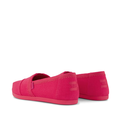 Alpargata Classic - Fuchsia Embroidered Heritage Canvas Back View