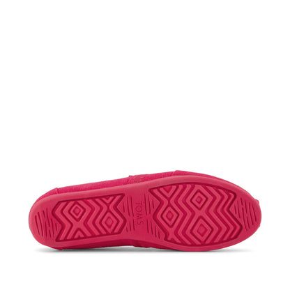 Alpargata Classic - Fuchsia Embroidered Heritage Canvas Bottom Sole View