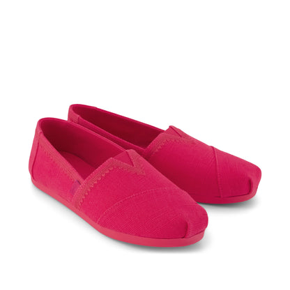 Alpargata Classic - Fuchsia Embroidered Heritage Canvas Front View