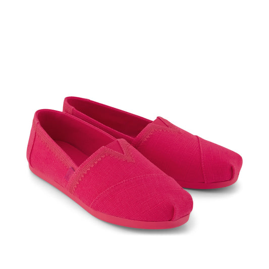 Alpargata Classic - Fuchsia Embroidered Heritage Canvas Front View
