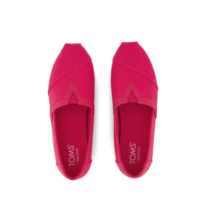 Alpargata Classic - Fuchsia Embroidered Heritage Canvas Top View
