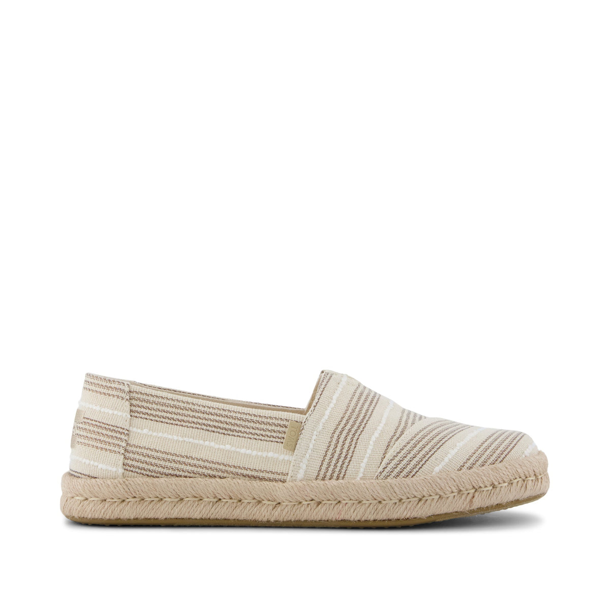 Alpargata Rope 2.0 Espadrille - Natural Metallic Stripe Side View