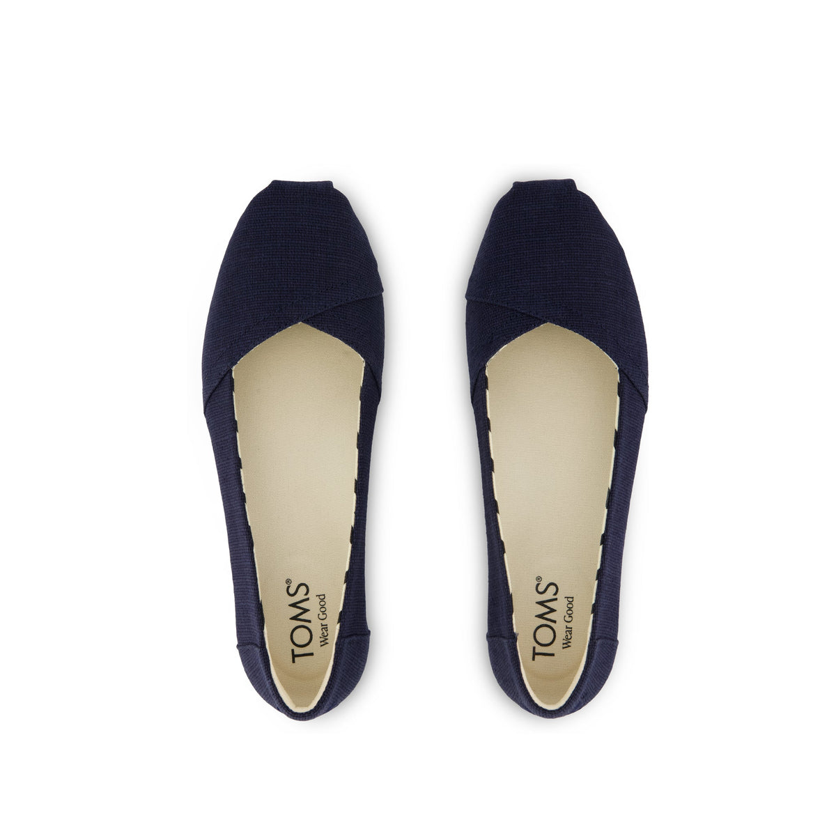 Alpargata Ballet Flat - Navy Heritage Canvas Top View